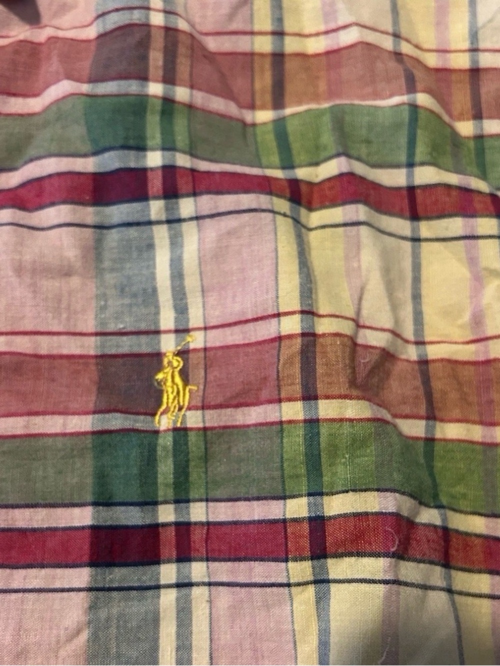 Polo Ralph Lauren Shirt Mens Large L Multicolor Plaid Classic Button Down Preppy - Picture 11 of 12